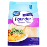 Great Value Wild Caught Flounder Skinless Fillets, 32 oz (Frozen)