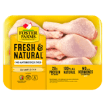 Foster Farms Fresh & Natural Chicken Drumsticks, 20g Protein per 4 oz Serving