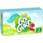 Simply Go-GURT Strawberry and Mixed Berry Kids Low Fat Yogurt Variety Pack, Gluten Free, 2 oz. Yogurt Tubes (16 Count)