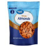 Whole Almonds Great Value For Health, 16 oz, Re-Closable Pouch