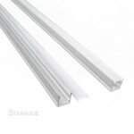 Riel cuadrado gris led